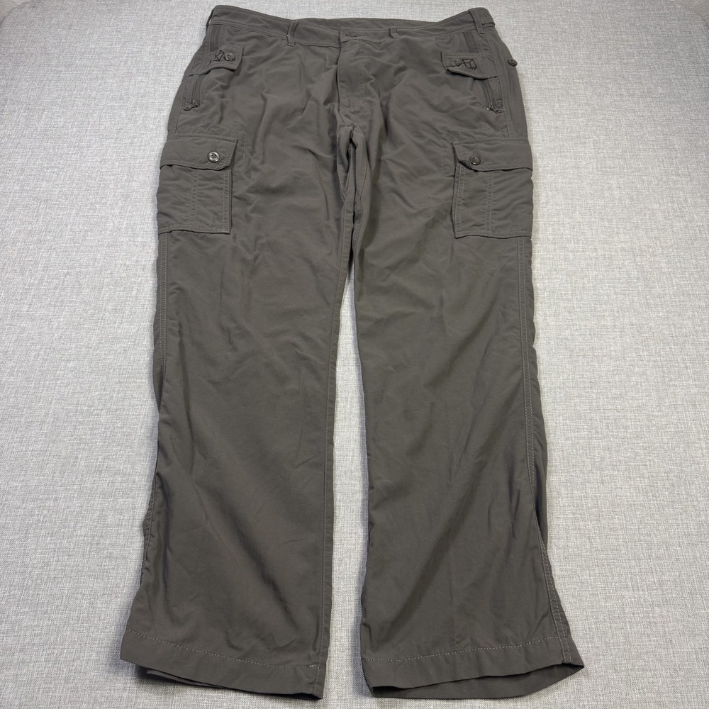 Clothing Arts Cargo Pants Mens 36x32 Gray Nylon Utility Military Relaxed Fit
